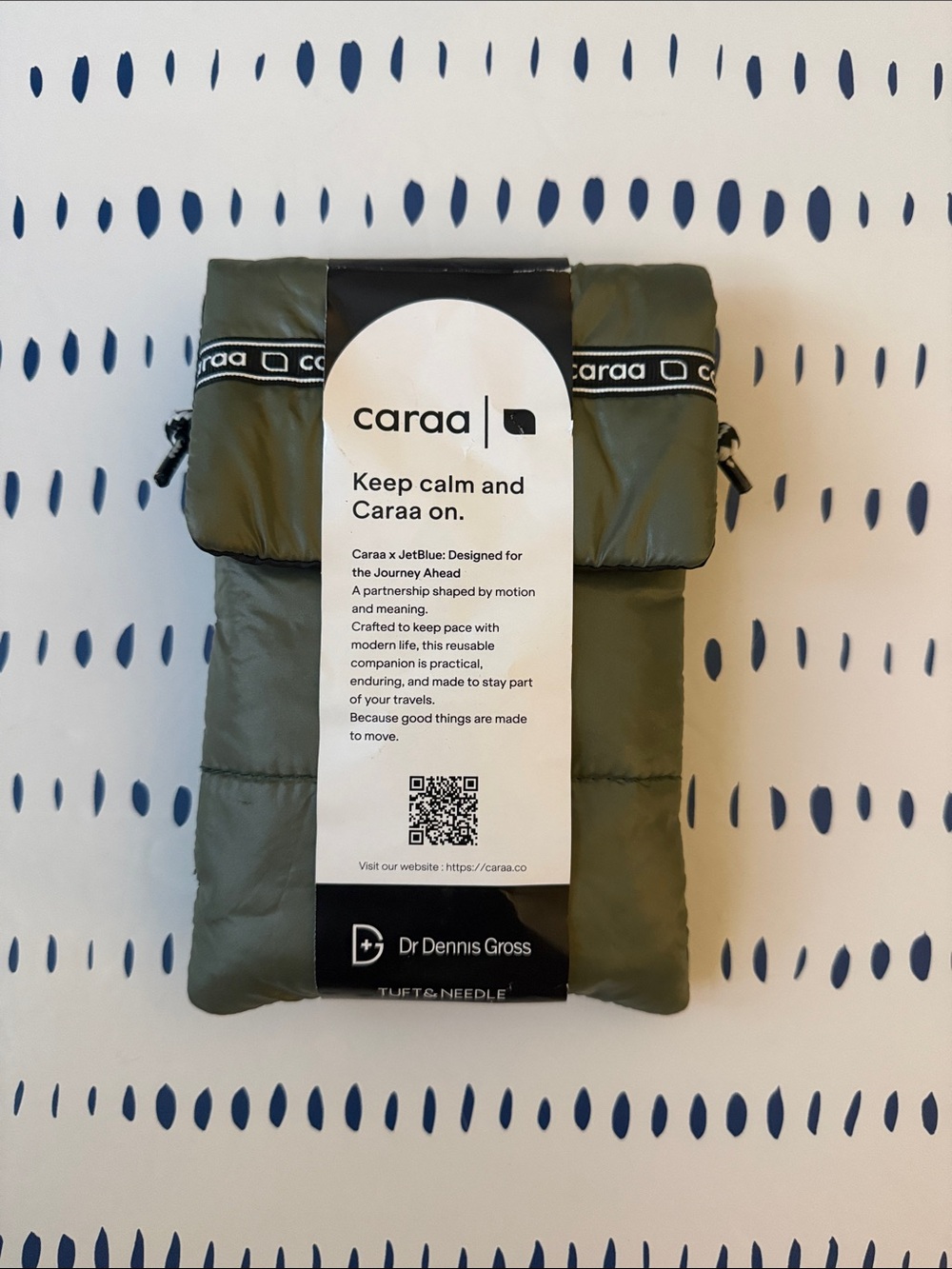 Caraa x JetBlue Mint Amenity Kit in Olive Green